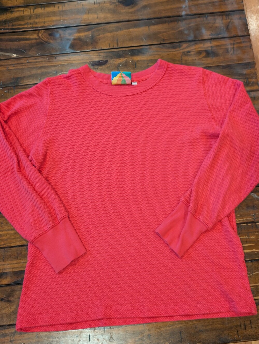 Big Bud Press Honeycomb binding Neck Thermal Long Sleeve Shirt